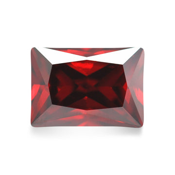 Radiant Garnet CZ Loose Gemstones